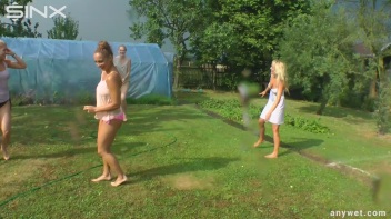 Outdoor Water Fight and Frolicks For Gorgeous Girls Screencap 14 on www.sinx.com