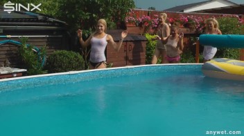Outdoor Water Fight and Frolicks For Gorgeous Girls Screencap 17 on www.sinx.com