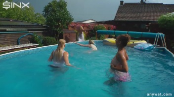 Outdoor Water Fight and Frolicks For Gorgeous Girls Screencap 18 on www.sinx.com