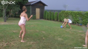 Outdoor Water Fight and Frolicks For Gorgeous Girls Screencap 3 on www.sinx.com