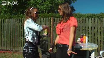 Girls Get Messy in Outdoor WAM Games! Screencap 24 on www.sinx.com