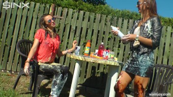 Girls Get Messy in Outdoor WAM Games! Screencap 53 on www.sinx.com