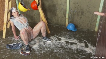 Hard Hat Cum Bunny Takes A Break! Screencap 90 on www.sinx.com