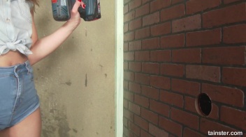 Hard Hat Cum Bunny Takes A Break! Screencap 2 on www.sinx.com