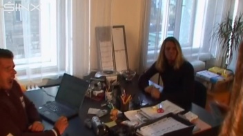 Slutty Secretary Spitroasted By Her Bosses Screencap 4 on www.sinx.com