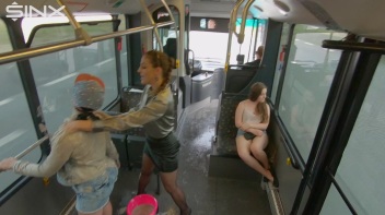 Bus Ride Turns Wet And Messy For Hot Babes Screencap 16 on www.sinx.com
