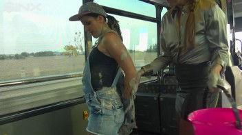 Bus Ride Turns Wet And Messy For Hot Babes Screencap 20 on www.sinx.com