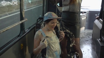 Bus Ride Turns Wet And Messy For Hot Babes Screencap 23 on www.sinx.com