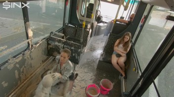 Bus Ride Turns Wet And Messy For Hot Babes Screencap 43 on www.sinx.com