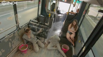 Bus Ride Turns Wet And Messy For Hot Babes Screencap 46 on www.sinx.com