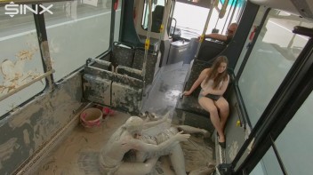 Bus Ride Turns Wet And Messy For Hot Babes Screencap 60 on www.sinx.com