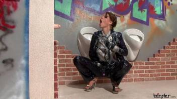 Gloves Won't Protect Her From The Slime Blast! Screencap 53 on www.sinx.com