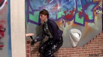 Gloves Won't Protect Her From The Slime Blast! Screencap 8 on www.sinx.com