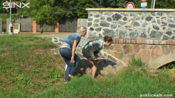 Catfighting Cuties Getting Wet And Messy Screencap 1 on www.sinx.com