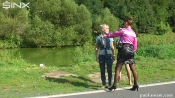 Catfighting Cuties Getting Wet And Messy Screencap 11 on www.sinx.com