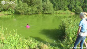 Catfighting Cuties Getting Wet And Messy Screencap 14 on www.sinx.com