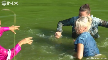 Catfighting Cuties Getting Wet And Messy Screencap 20 on www.sinx.com