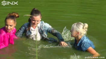 Catfighting Cuties Getting Wet And Messy Screencap 21 on www.sinx.com