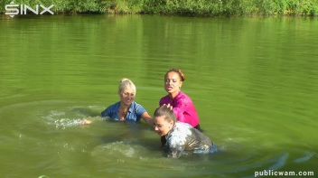 Catfighting Cuties Getting Wet And Messy Screencap 22 on www.sinx.com