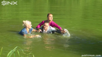 Catfighting Cuties Getting Wet And Messy Screencap 23 on www.sinx.com