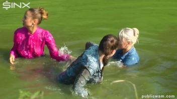 Catfighting Cuties Getting Wet And Messy Screencap 25 on www.sinx.com