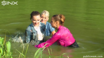 Catfighting Cuties Getting Wet And Messy Screencap 27 on www.sinx.com