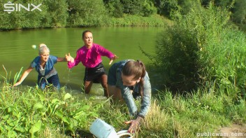 Catfighting Cuties Getting Wet And Messy Screencap 33 on www.sinx.com