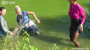 Catfighting Cuties Getting Wet And Messy Screencap 37 on www.sinx.com