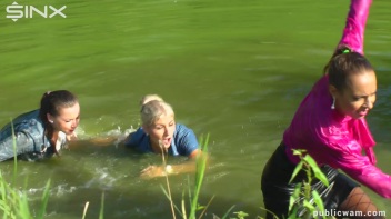 Catfighting Cuties Getting Wet And Messy Screencap 40 on www.sinx.com