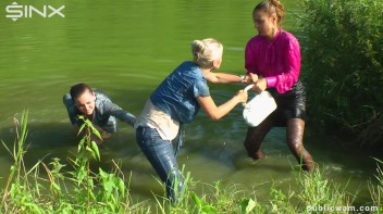 Catfighting Cuties Getting Wet And Messy Screencap 41 on www.sinx.com