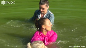 Catfighting Cuties Getting Wet And Messy Screencap 42 on www.sinx.com