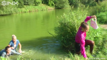 Catfighting Cuties Getting Wet And Messy Screencap 43 on www.sinx.com