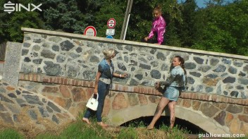 Catfighting Cuties Getting Wet And Messy Screencap 5 on www.sinx.com