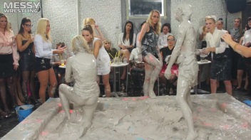 Messy Wrestling: Blonde vs. Redhead Free For All! Which One Will Settle The Slop Score Once & For All!? Screencap 26 on www.sinx.com