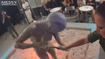 Muddy Wrestling: Matching Cutie Babes Go Mud Crazy Screencap 110 on www.sinx.com