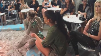 Muddy Wrestling: Matching Cutie Babes Go Mud Crazy Screencap 37 on www.sinx.com