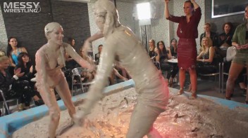 Muddy Wrestling: Matching Cutie Babes Go Mud Crazy Screencap 81 on www.sinx.com