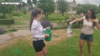 Water The Flowers, Then The Eurobabes! Screencap 14 on www.sinx.com