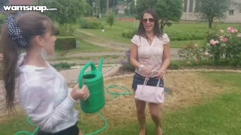 Water The Flowers, Then The Eurobabes! Screencap 16 on www.sinx.com