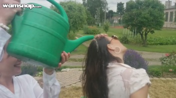 Water The Flowers, Then The Eurobabes! Screencap 17 on www.sinx.com