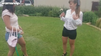 Water The Flowers, Then The Eurobabes! Screencap 6 on www.sinx.com