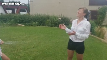 Water The Flowers, Then The Eurobabes! Screencap 7 on www.sinx.com