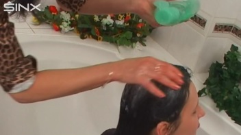Raven Haired Hotties Shampoo And Lather Up Screencap 8 on www.sinx.com