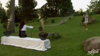 Brunette Bombshells In Wetlook Lesbo Action Screencap 4 on www.sinx.com