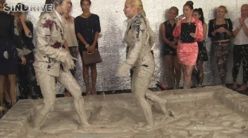 Muddy Wrestling: Sharka Blue vs. Tanya Screencap 8 on www.sinx.com