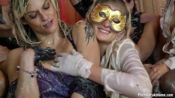 Caked Up Cunt Lesbo Party Part 2 Screencap 86 on www.sinx.com