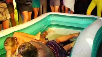 Mega Oil Fight Covers Chicks Head To Toe Screencap 19 on www.sinx.com