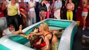 Mega Oil Fight Covers Chicks Head To Toe Screencap 24 on www.sinx.com