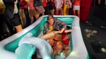 Mega Oil Fight Covers Chicks Head To Toe Screencap 28 on www.sinx.com