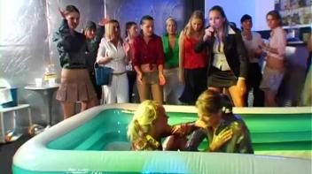 Mega Oil Fight Covers Chicks Head To Toe Screencap 3 on www.sinx.com